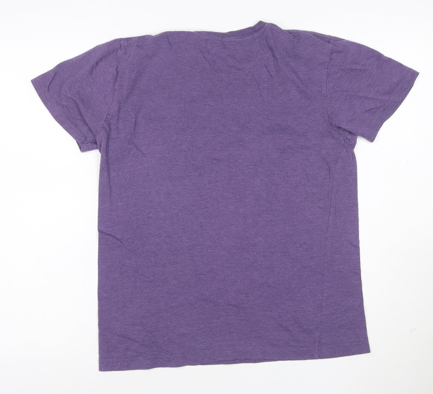 Pierre Cardin Men's Purple Crew Neck Graphic T-Shirt Size S