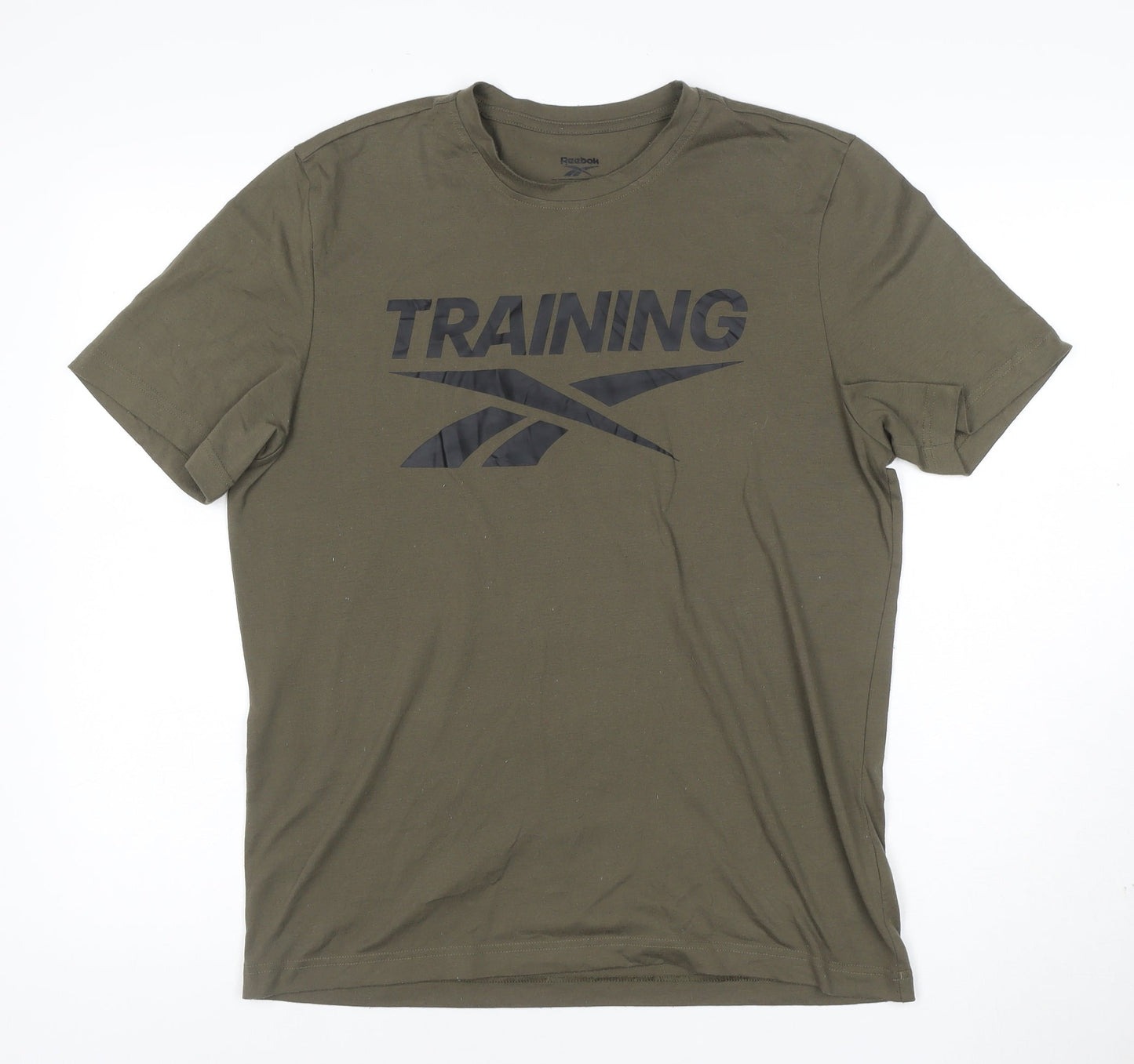 Reebok Men's Green Training Graphic T-Shirt M Regular Fit