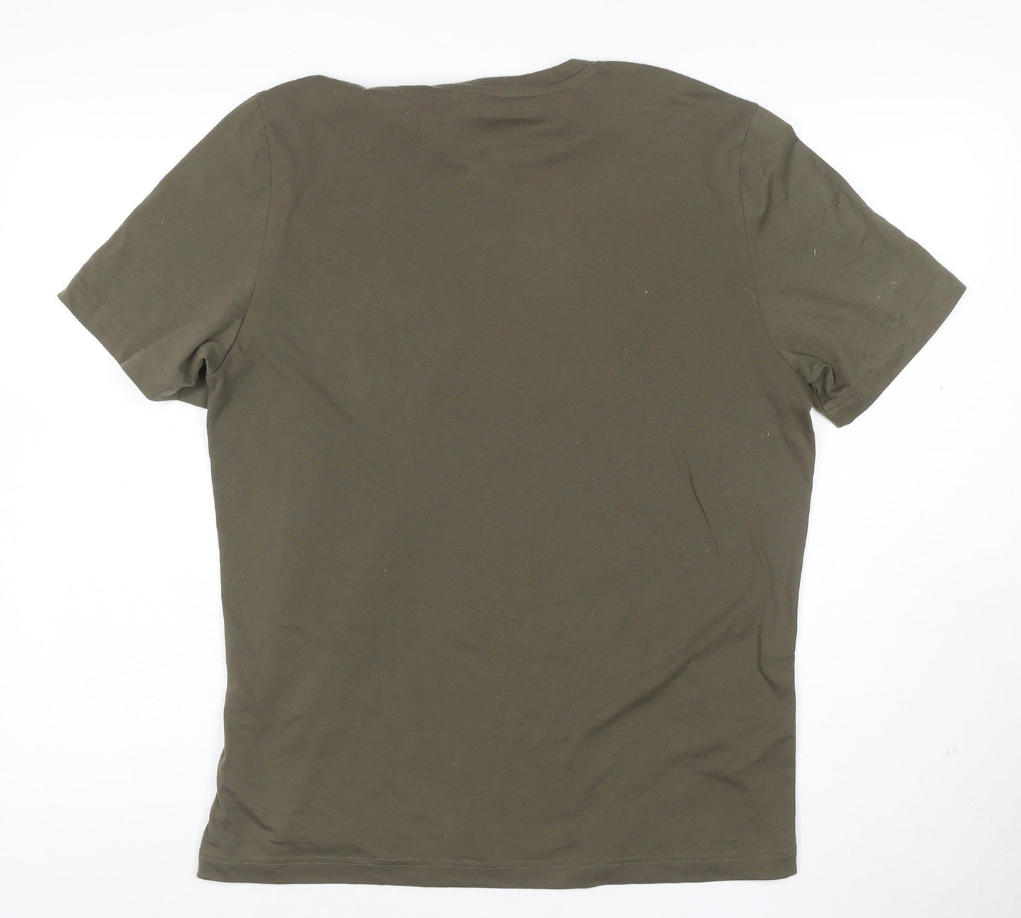 Reebok Men's Green Training Graphic T-Shirt M Regular Fit