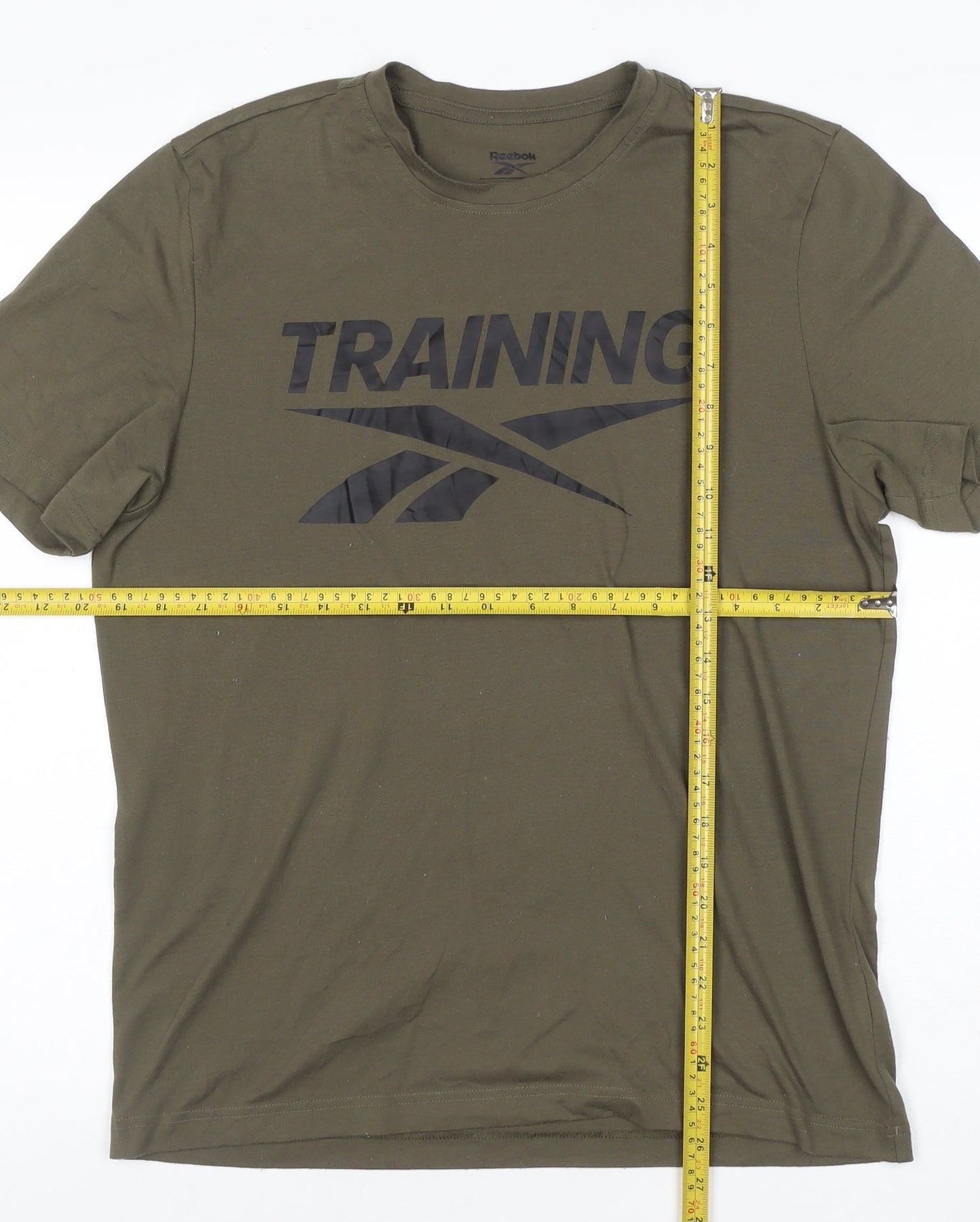 Reebok Men's Green Training Graphic T-Shirt M Regular Fit