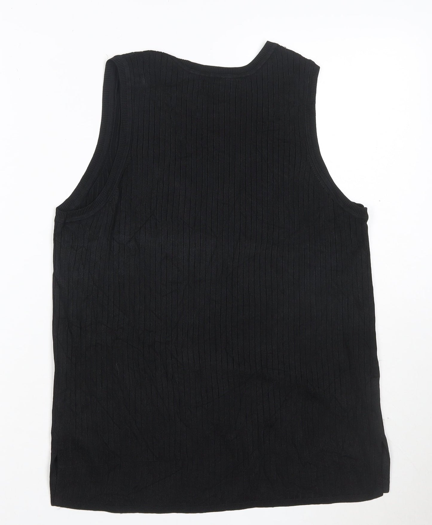 Marks and Spencer Women's Black Sleeveless Knit Tank Top Size 16