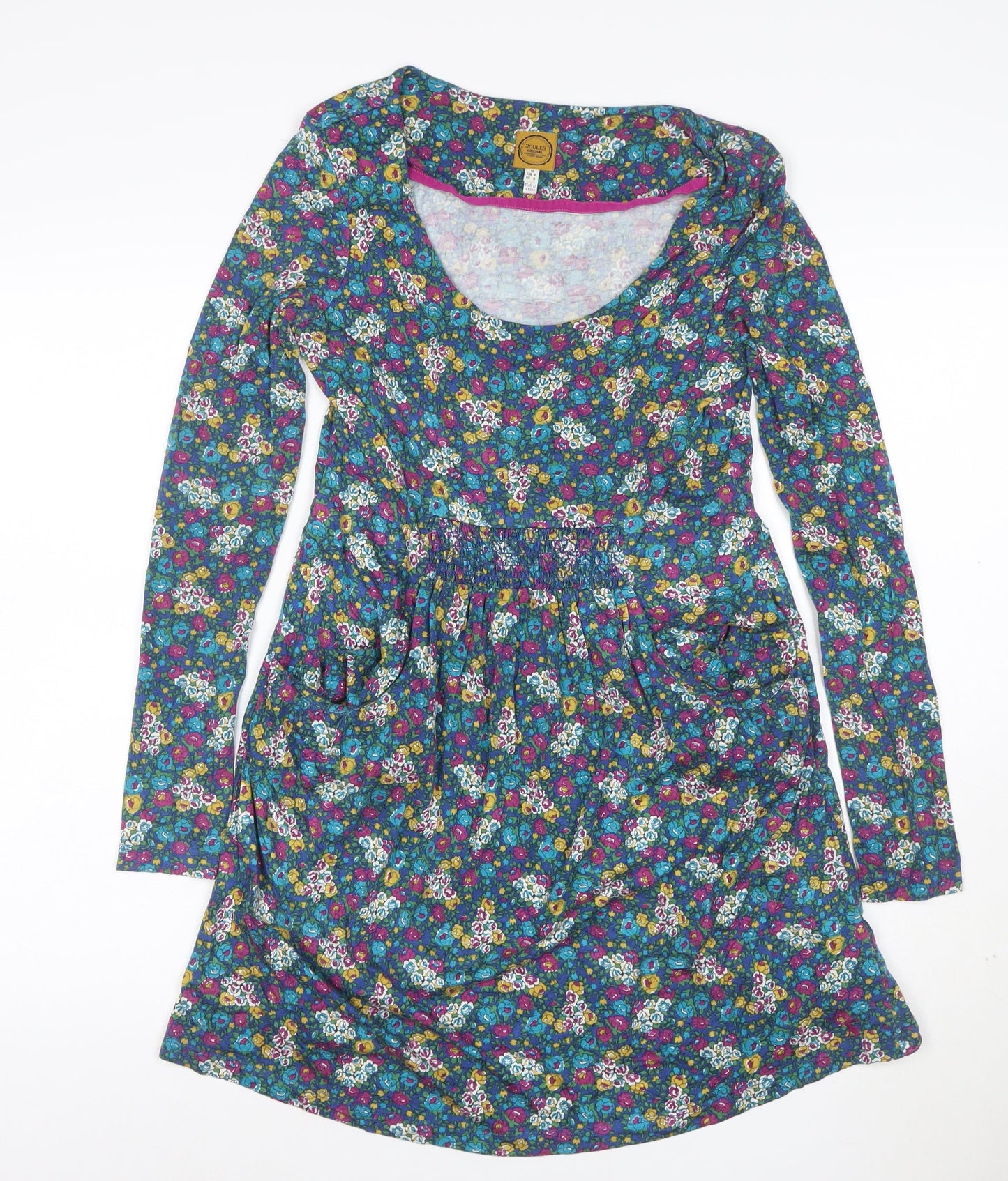 Joules Women’s Multicoloured Floral Fit & Flare Dress Size 10