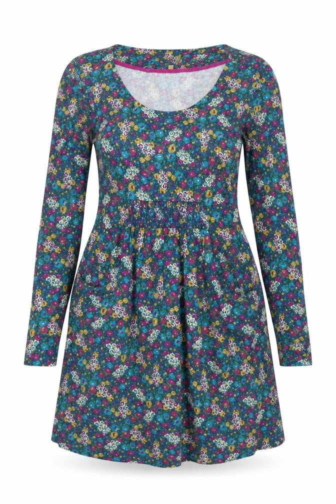 Joules Women’s Multicoloured Floral Fit & Flare Dress Size 10