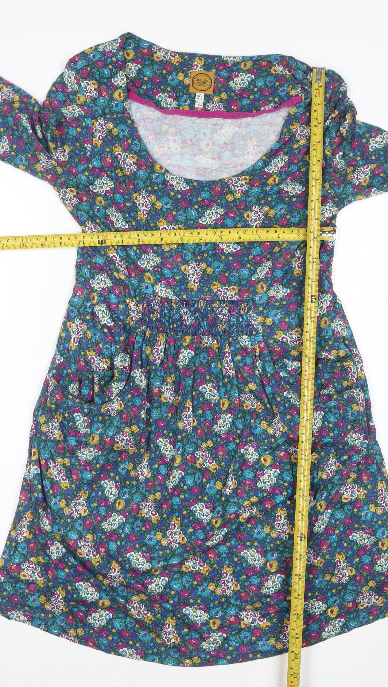 Joules Women’s Multicoloured Floral Fit & Flare Dress Size 10