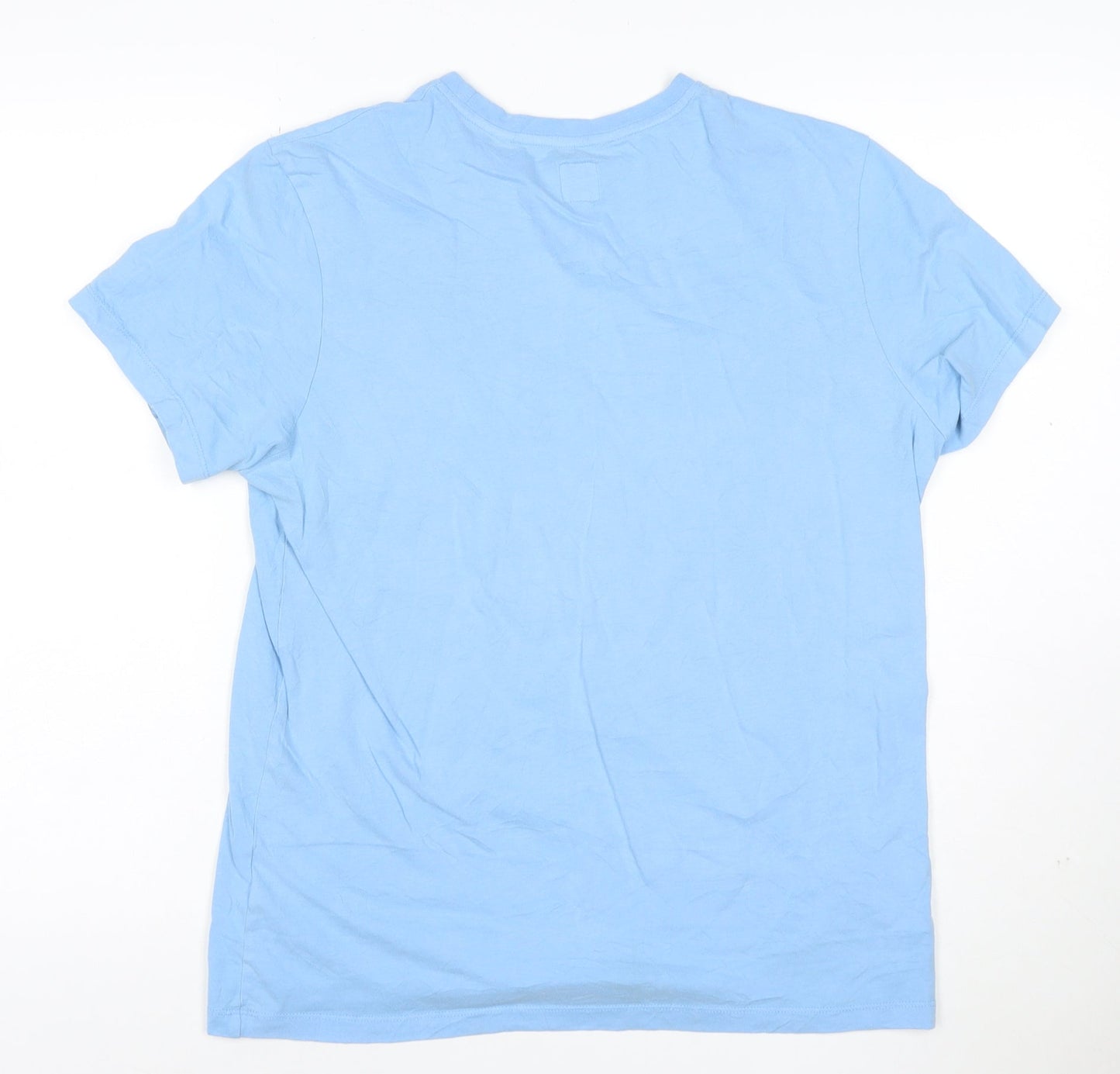 Jack Wills Women's Blue Cotton Crew Neck T-Shirt Size S