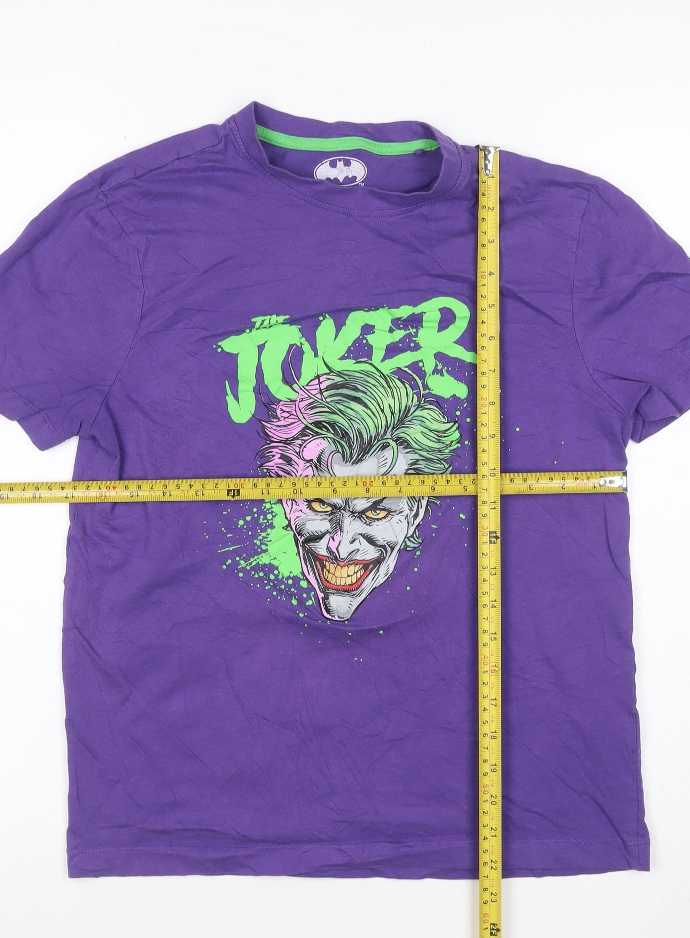 Batman The Joker Purple Cotton T-Shirt Men's S Comic Graphic