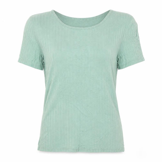 The Terry Women’s Green Short Sleeve Basic T-Shirt Size M