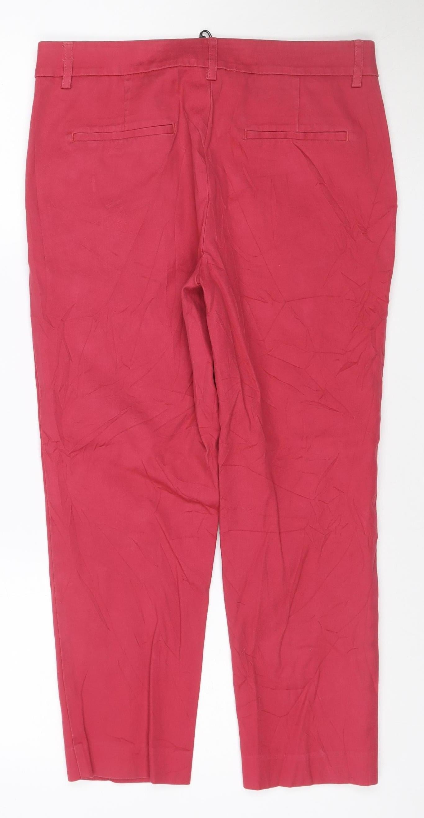 Next Women's Red Tailored Straight Jeans Size 10 Regular