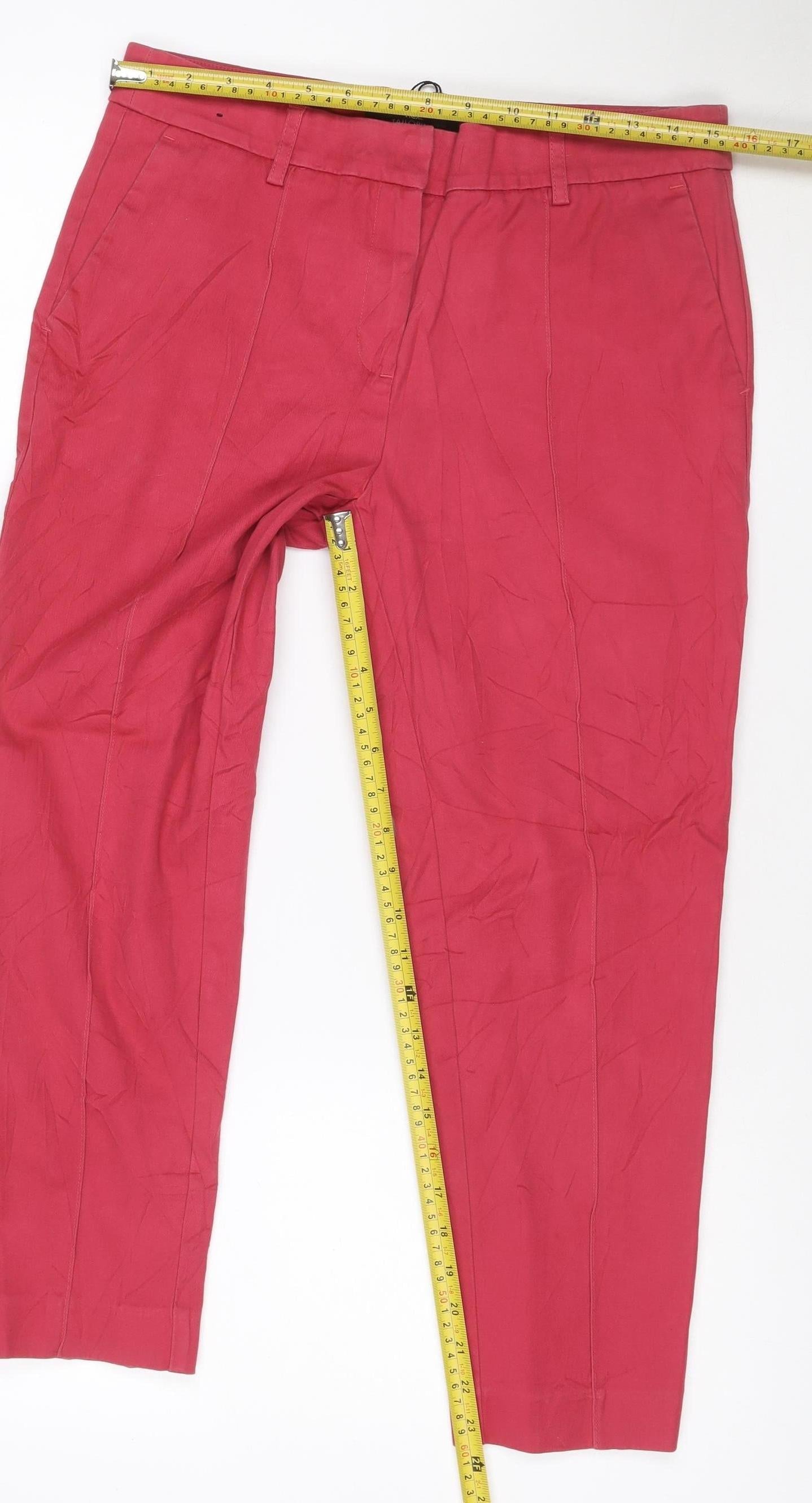 Next Women's Red Tailored Straight Jeans Size 10 Regular