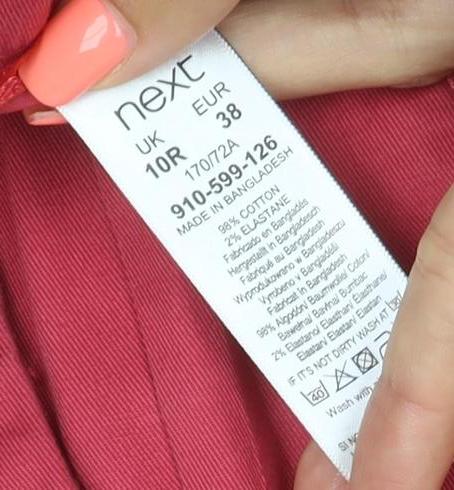 Next Women's Red Tailored Straight Jeans Size 10 Regular