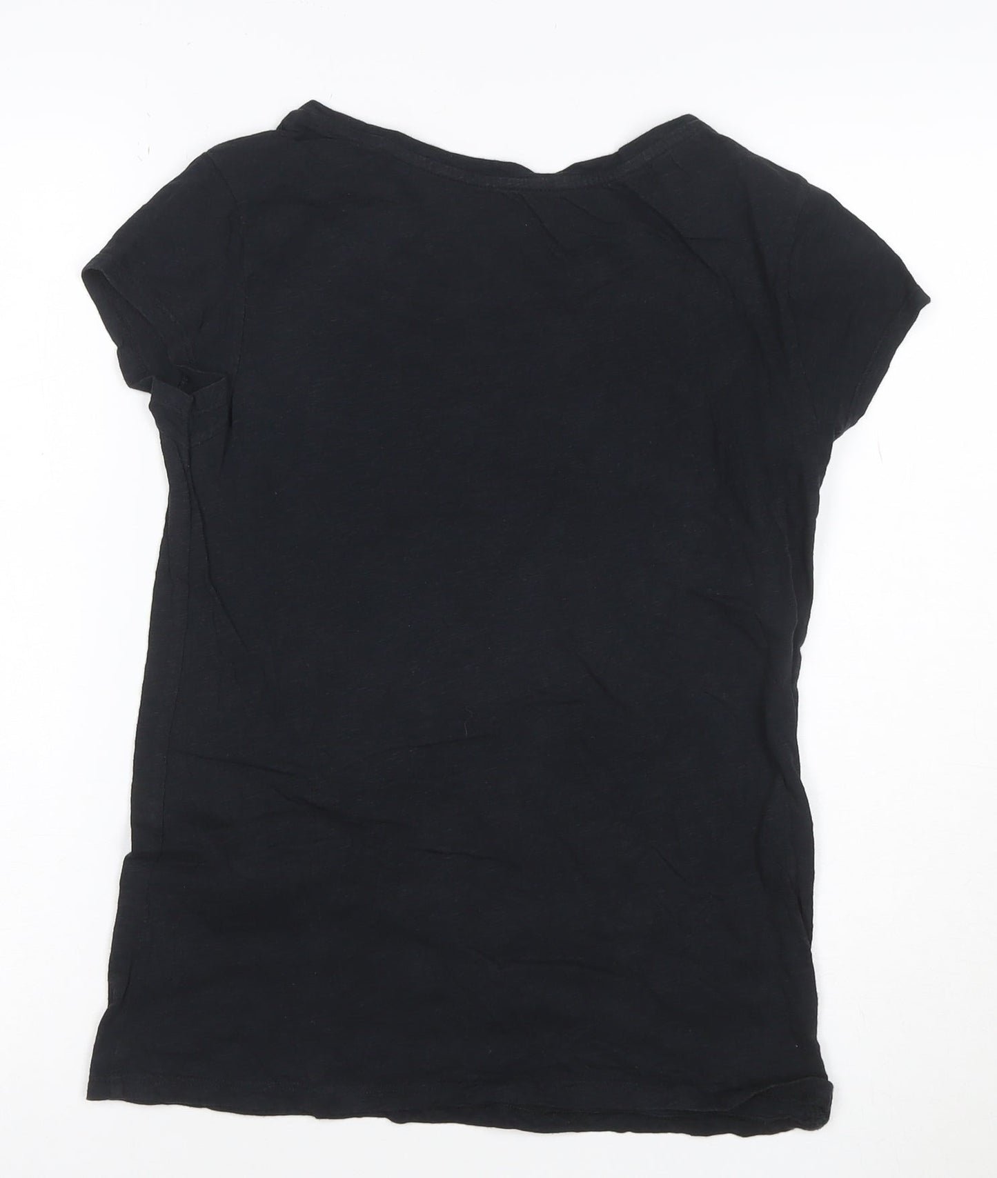 Lee Women's Black Cotton Short Sleeve Graphic T-Shirt Size S