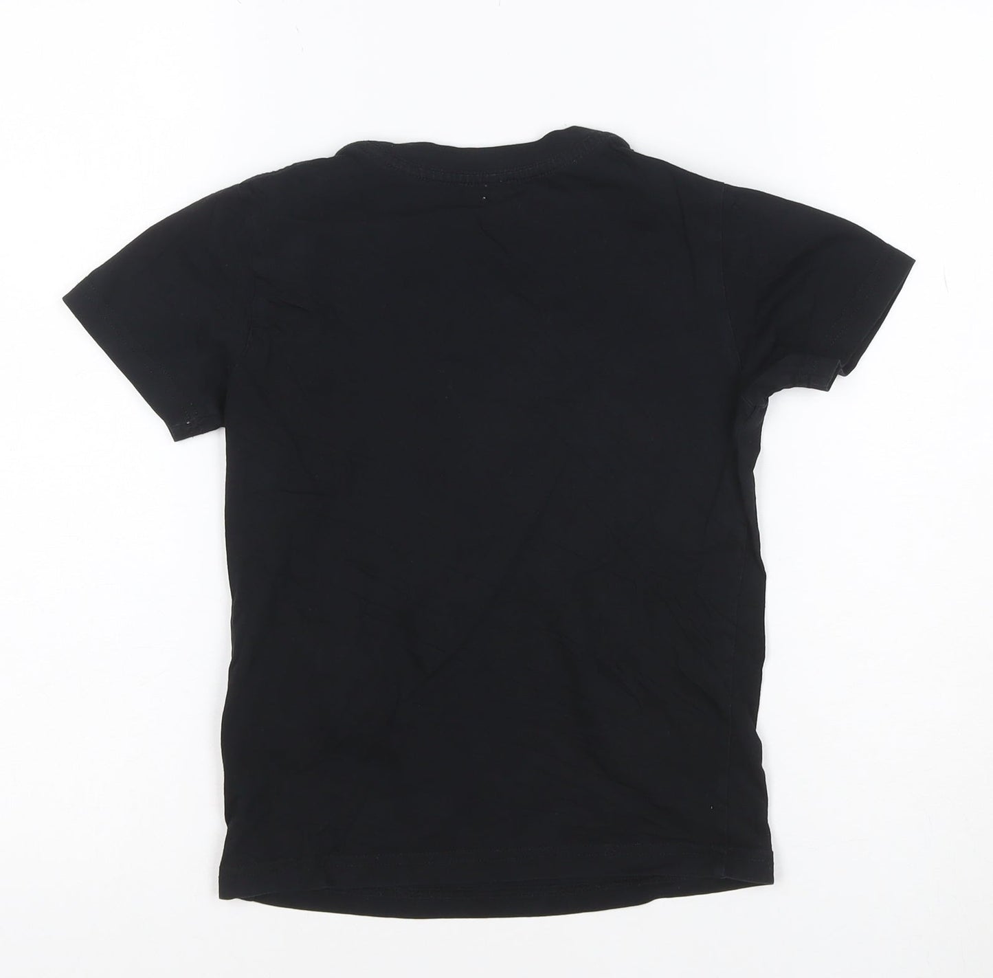 Diesel Boys Black Cotton Logo Short Sleeve T-Shirt 6 Years
