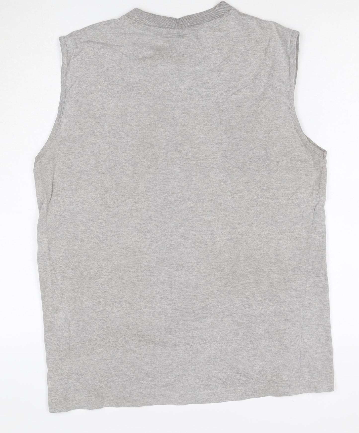 FILA Men's Grey Sleeveless Logo T-Shirt Size M Sportswear