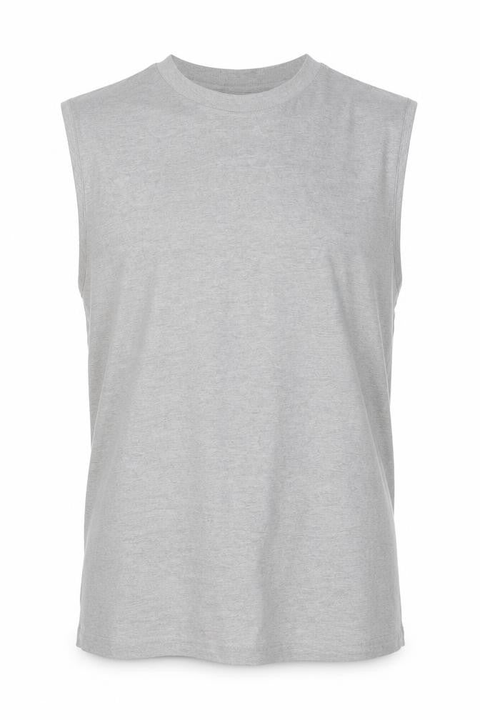 Fila Men's Grey Sleeveless Logo T-Shirt Size M Sportswear