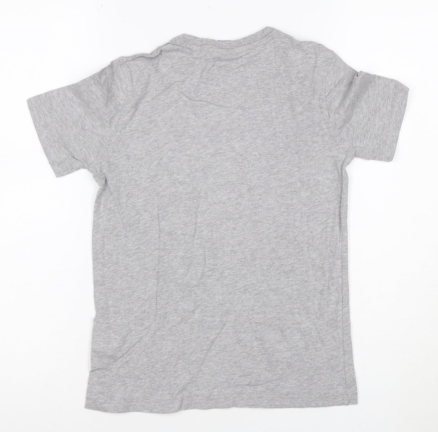 Russell Athletic Boys Grey Logo T-Shirt 9-10 Years Short Sleeve Sports Tee