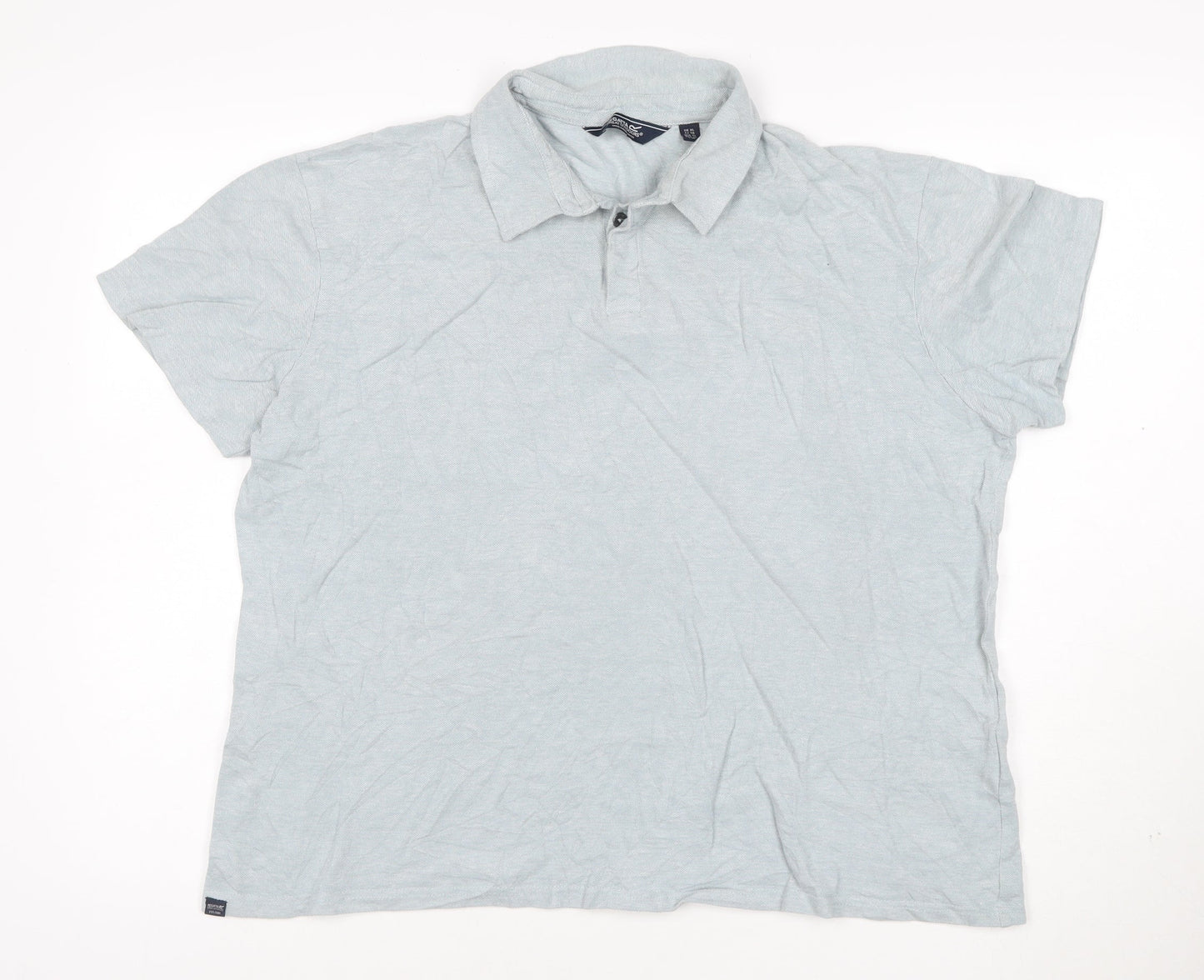 Regatta Men's Grey Cotton Short Sleeve Polo Shirt XL