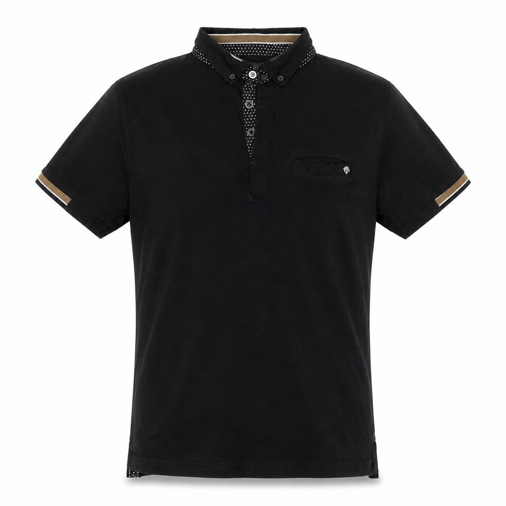 Next Boys Black 12 Years Polo Shirt Button-Down Collar 100% Cotton