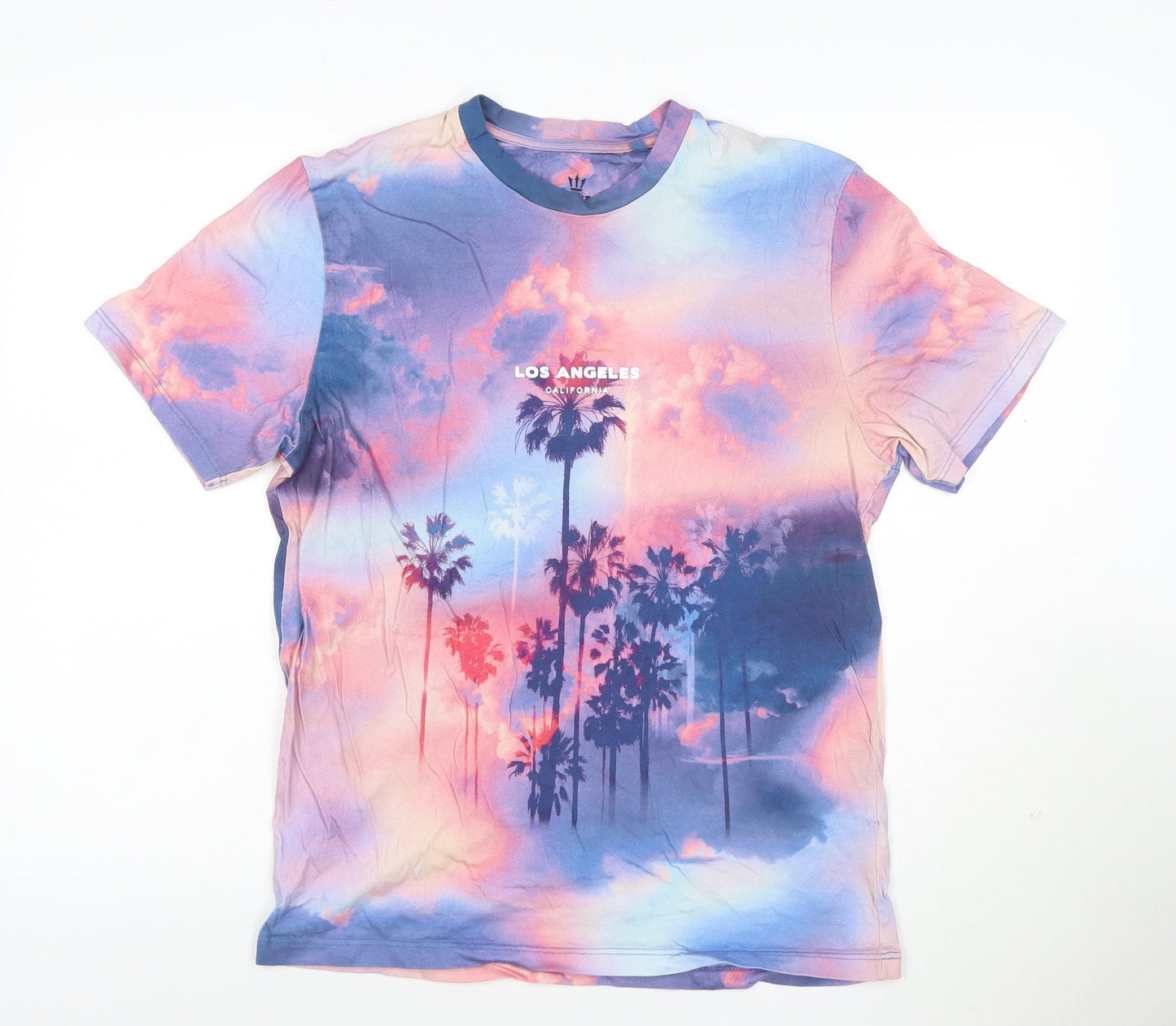 Next Men's Multicoloured Los Angeles Cotton Graphic T-Shirt Medium