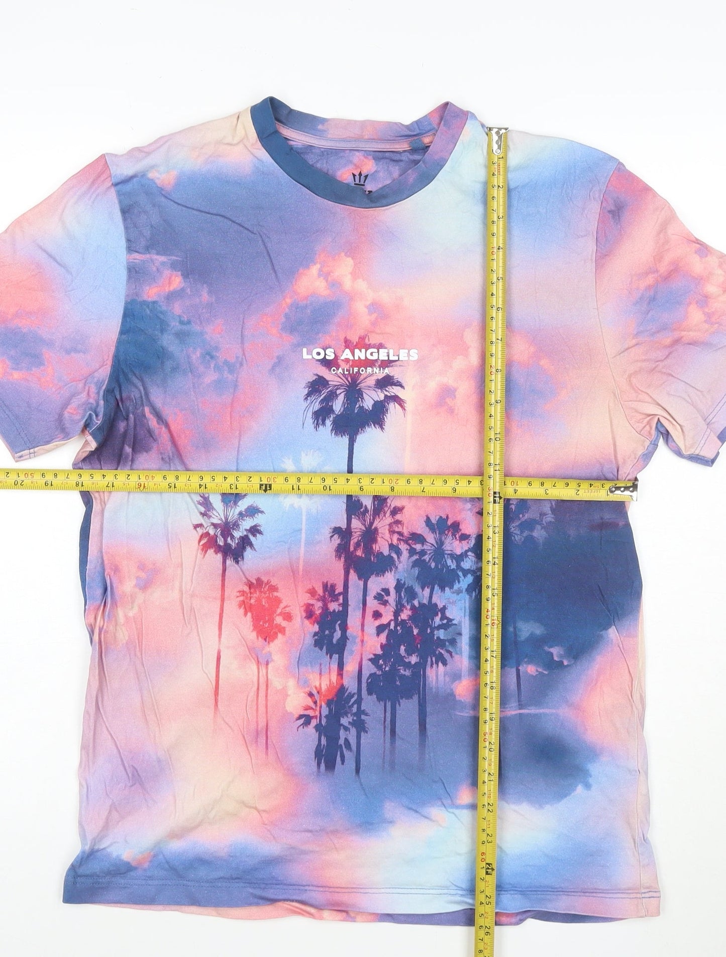 Next Men's Multicoloured Los Angeles Cotton Graphic T-Shirt Medium