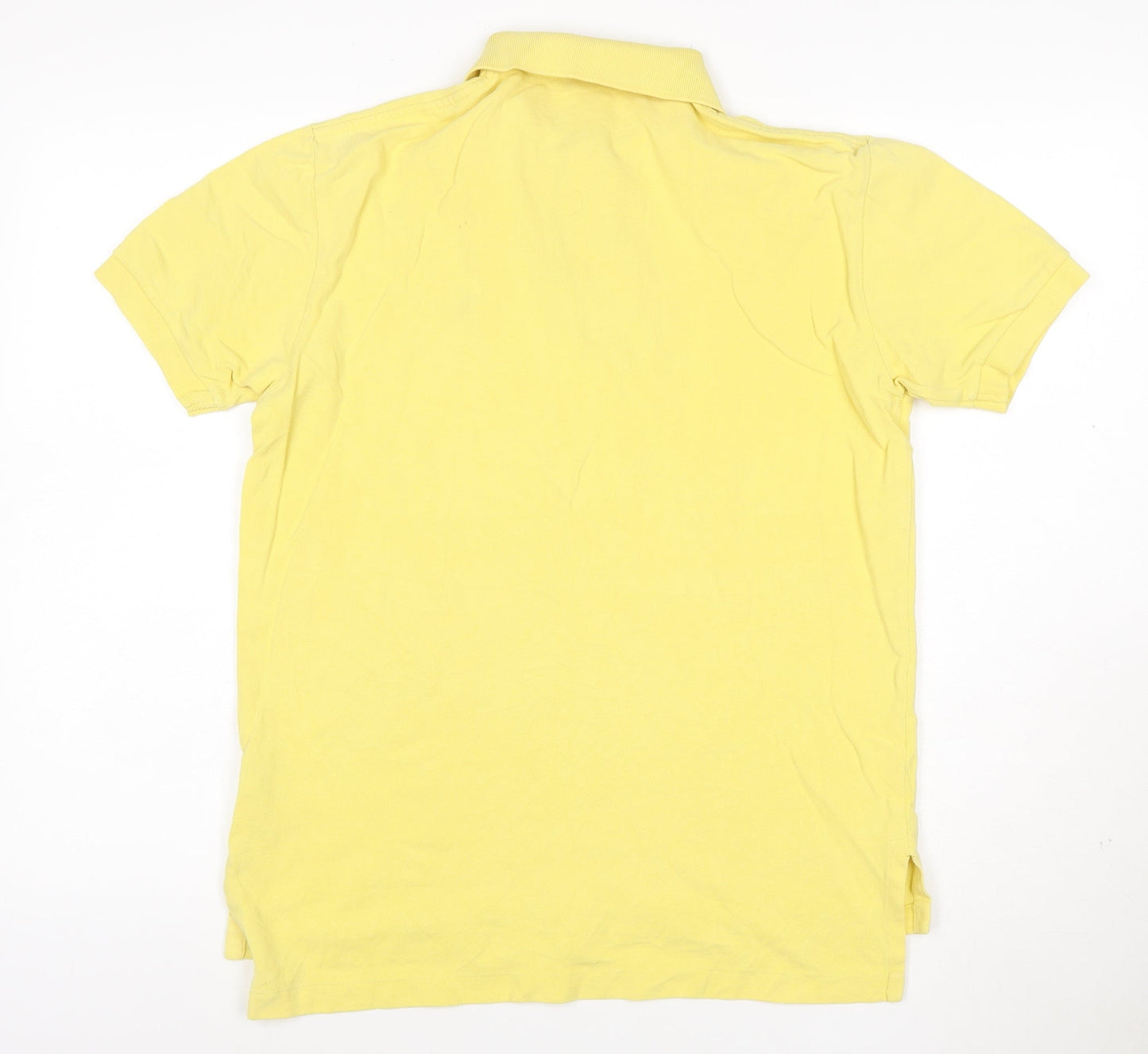 Ralph Lauren Men's Yellow Cotton Polo Shirt Size S