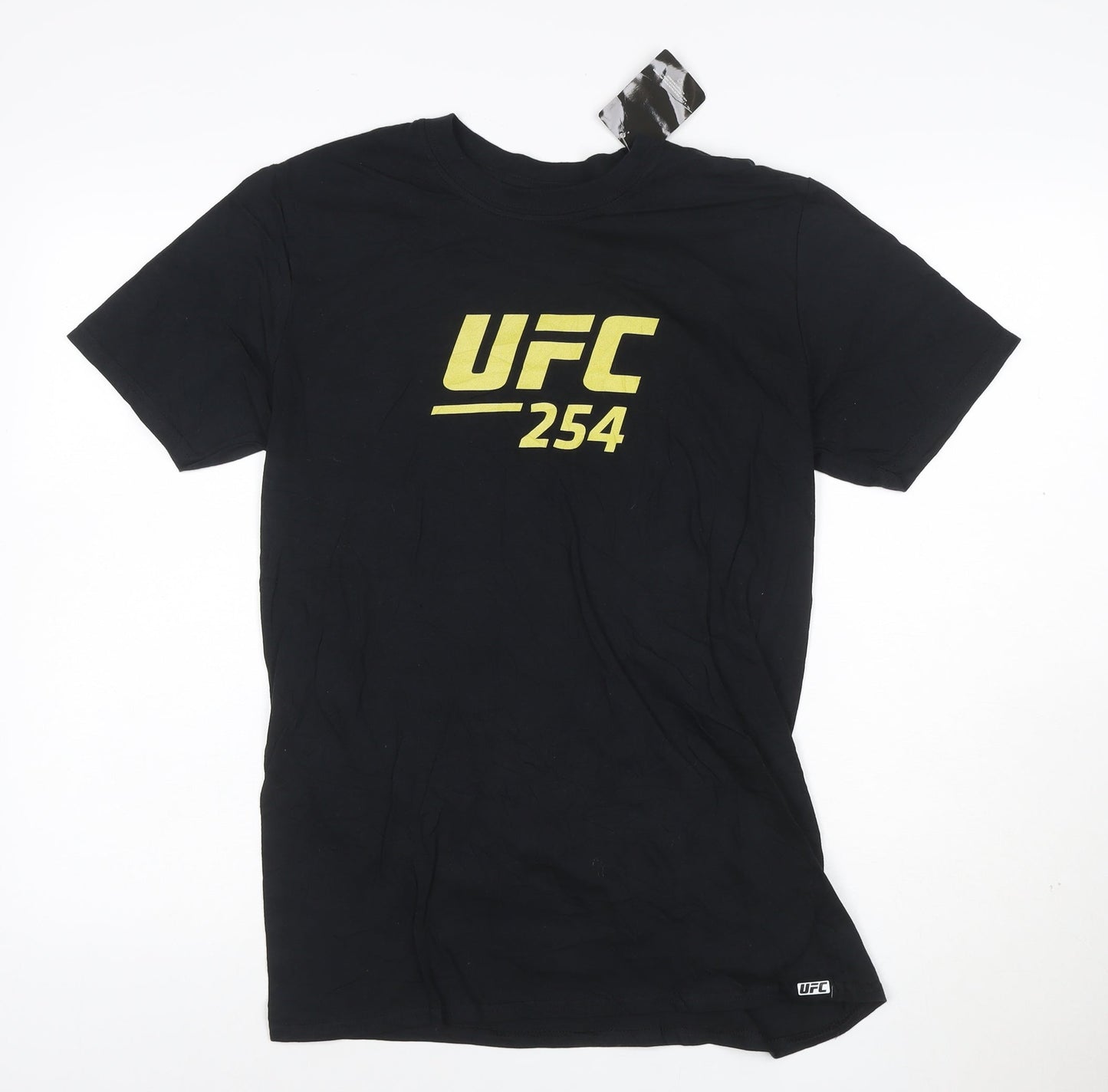 UFC 254 Black Men's Medium Graphic Cotton T-Shirt