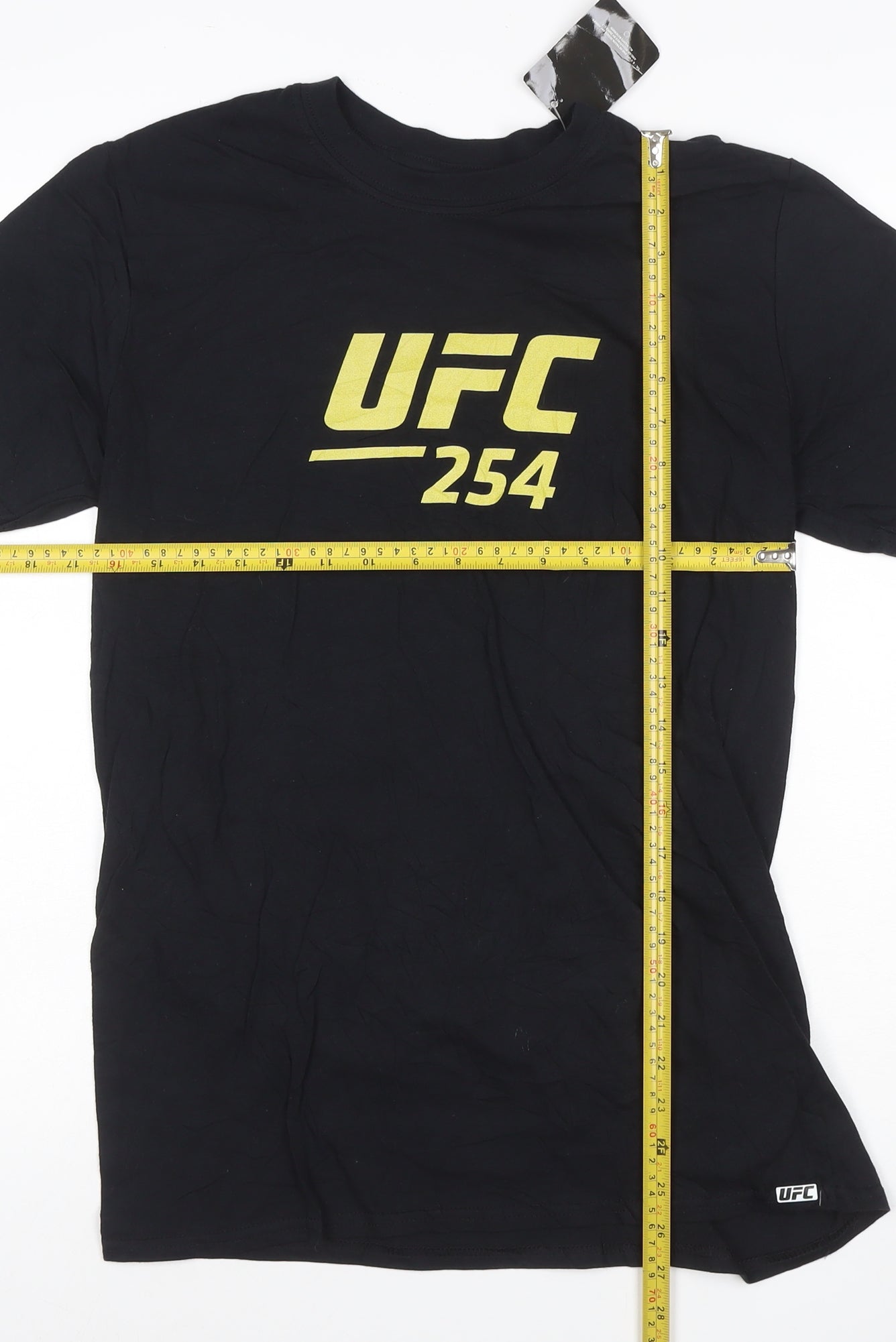 UFC 254 Black Men's Medium Graphic Cotton T-Shirt