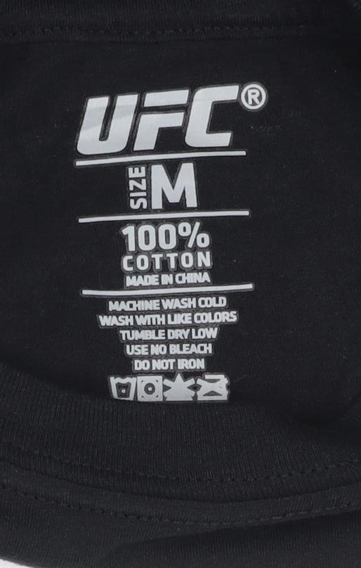 UFC 254 Black Men's Medium Graphic Cotton T-Shirt