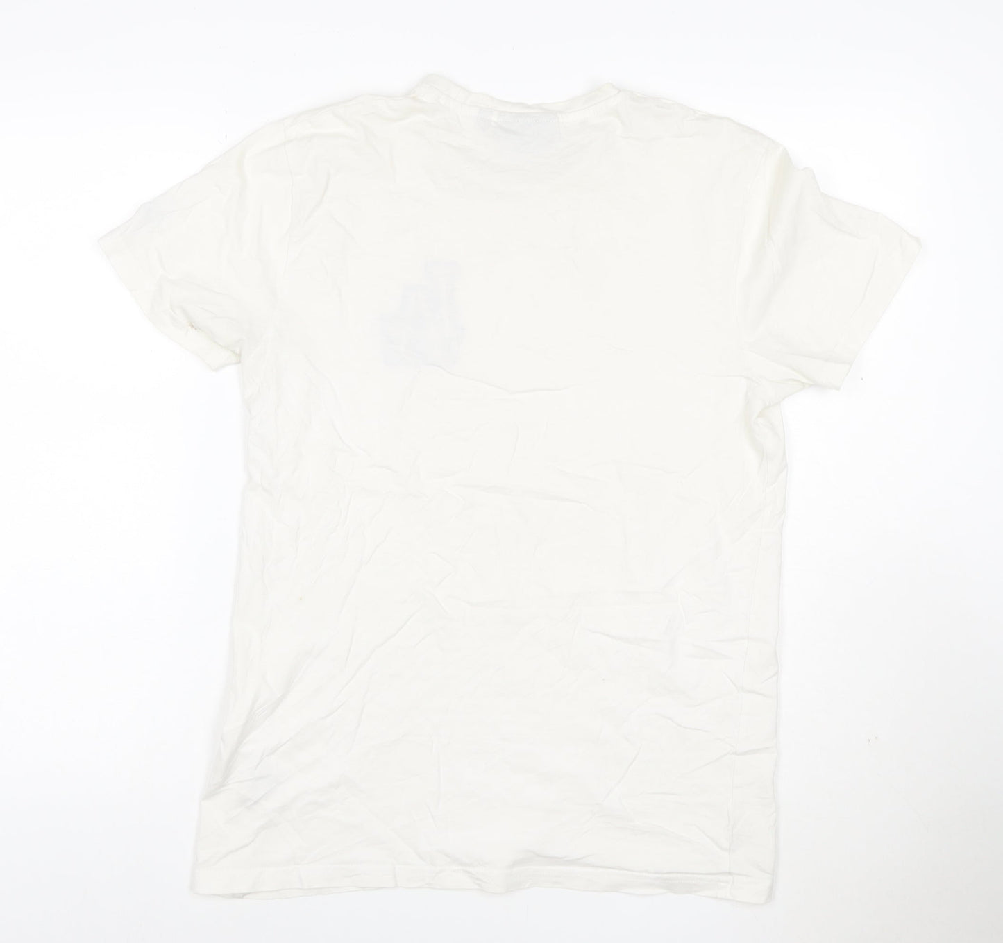 New Era Men's White LA Dodgers Cotton T-Shirt Size S