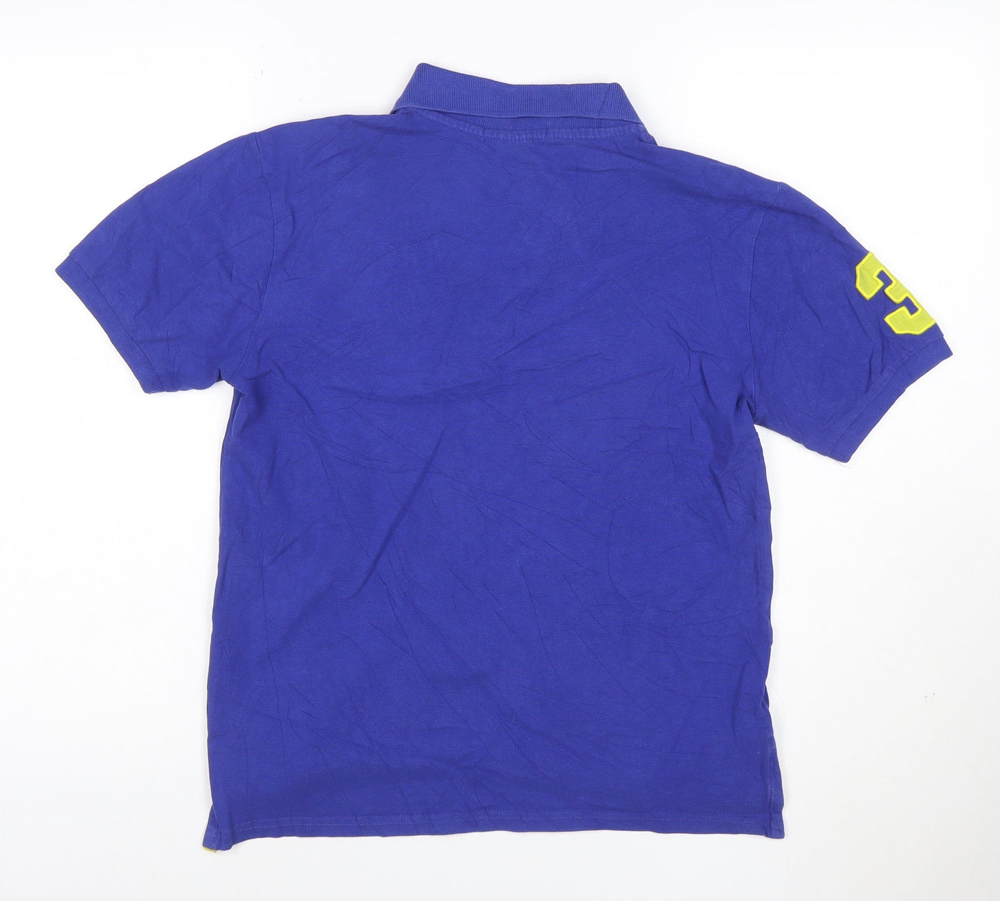 U.S. Polo Assn. Women's Blue Cotton Polo Shirt Size L