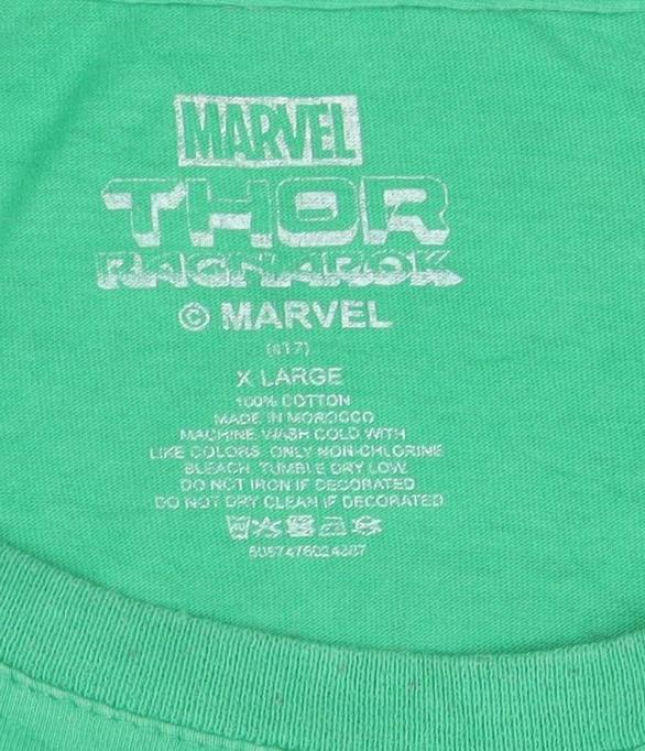 Marvel Thor Ragnarok Green Men's XL Graphic T-Shirt