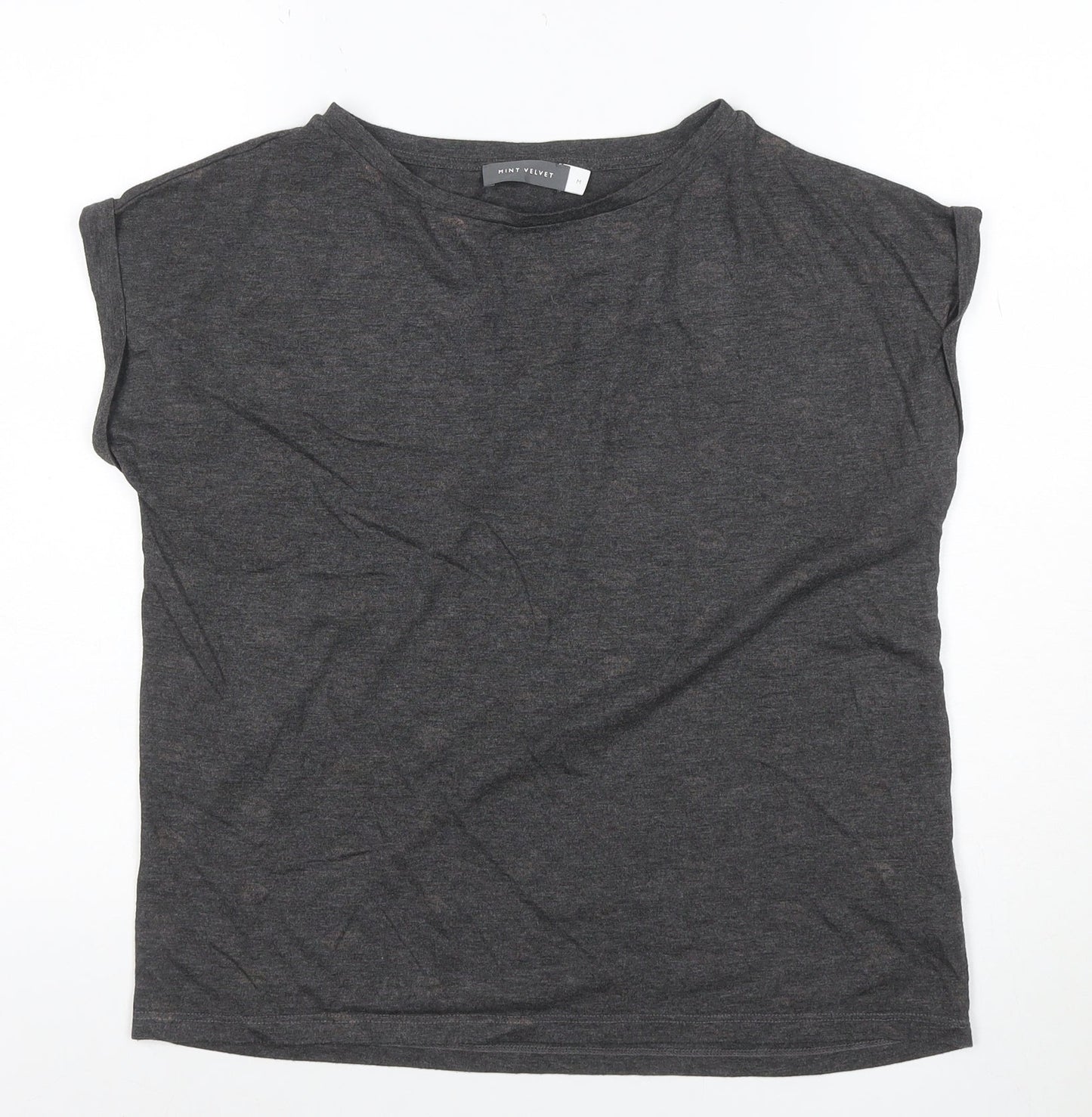 Mint Velvet Women's Grey Basic Jersey T-Shirt Size M