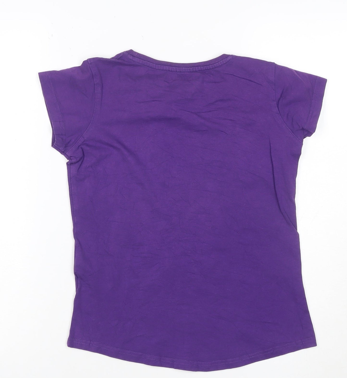 Mountain Warehouse Womens Purple Cotton Stretch T-Shirt UK 6