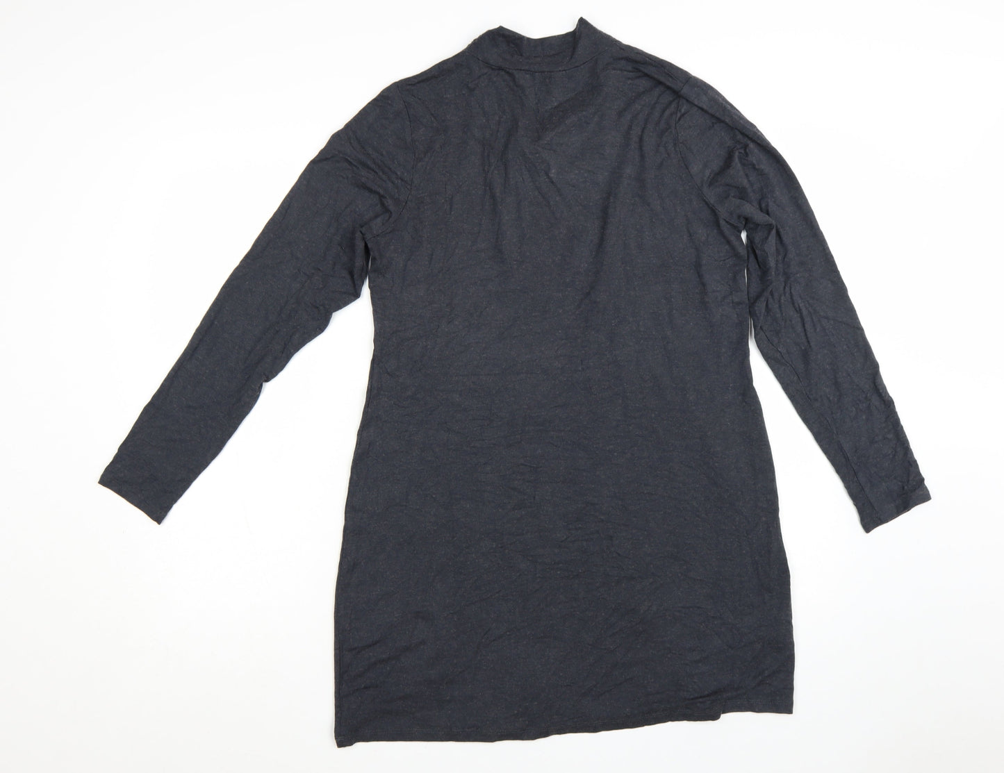 Laura Ashley Women’s Grey Long Sleeve Shift Dress Size 14