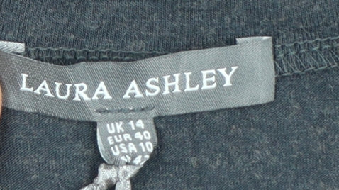 Laura Ashley Women’s Grey Long Sleeve Shift Dress Size 14