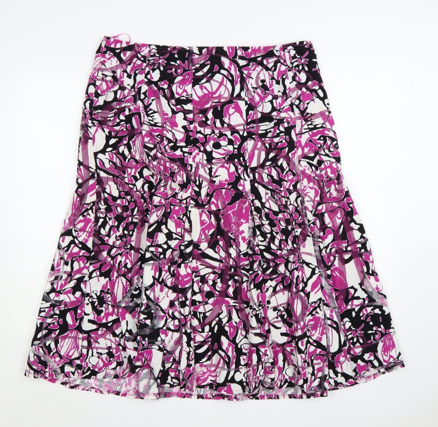 Marks and Spencer Women’s Multicoloured Floral A-Line Skirt Size 16
