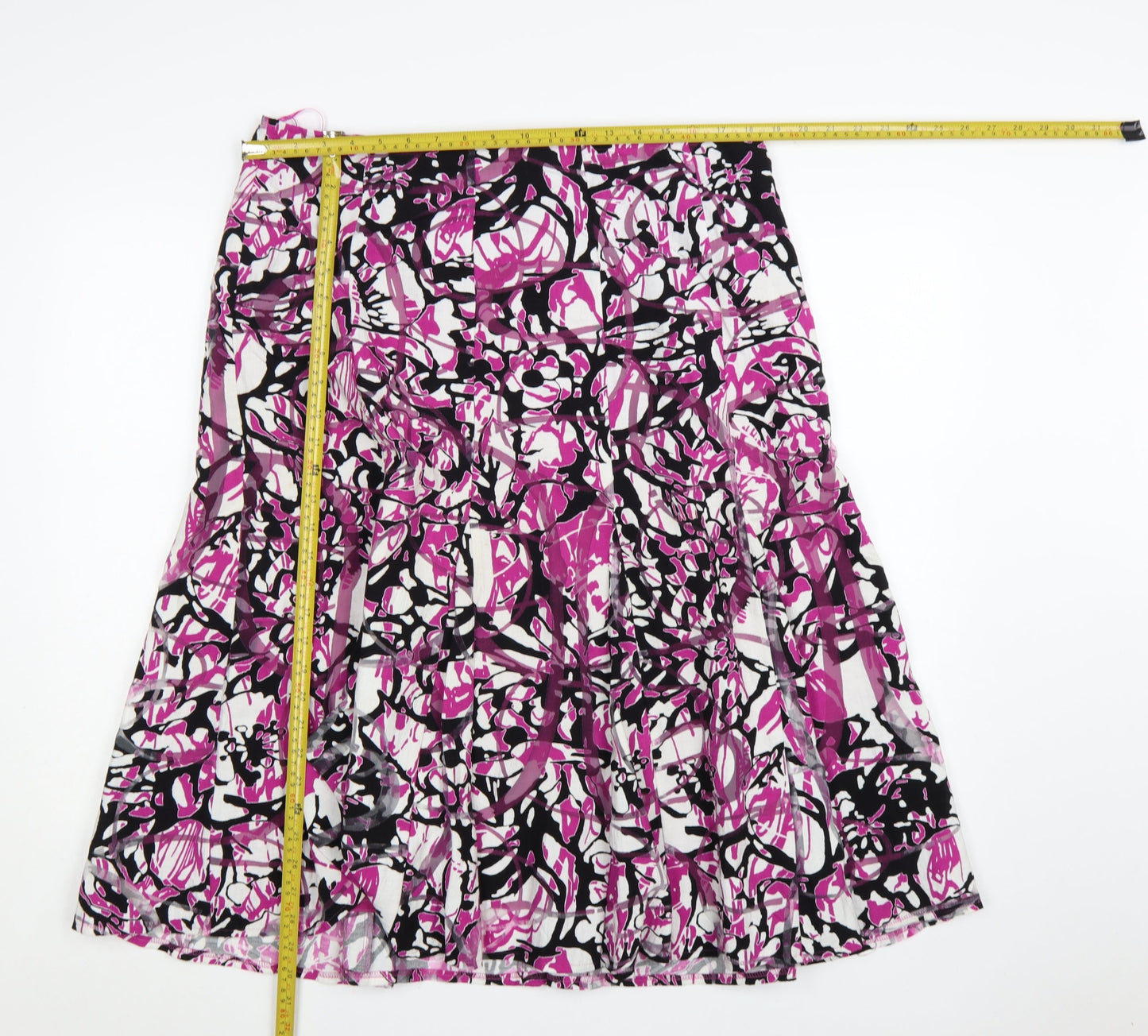 Marks and Spencer Women’s Multicoloured Floral A-Line Skirt Size 16