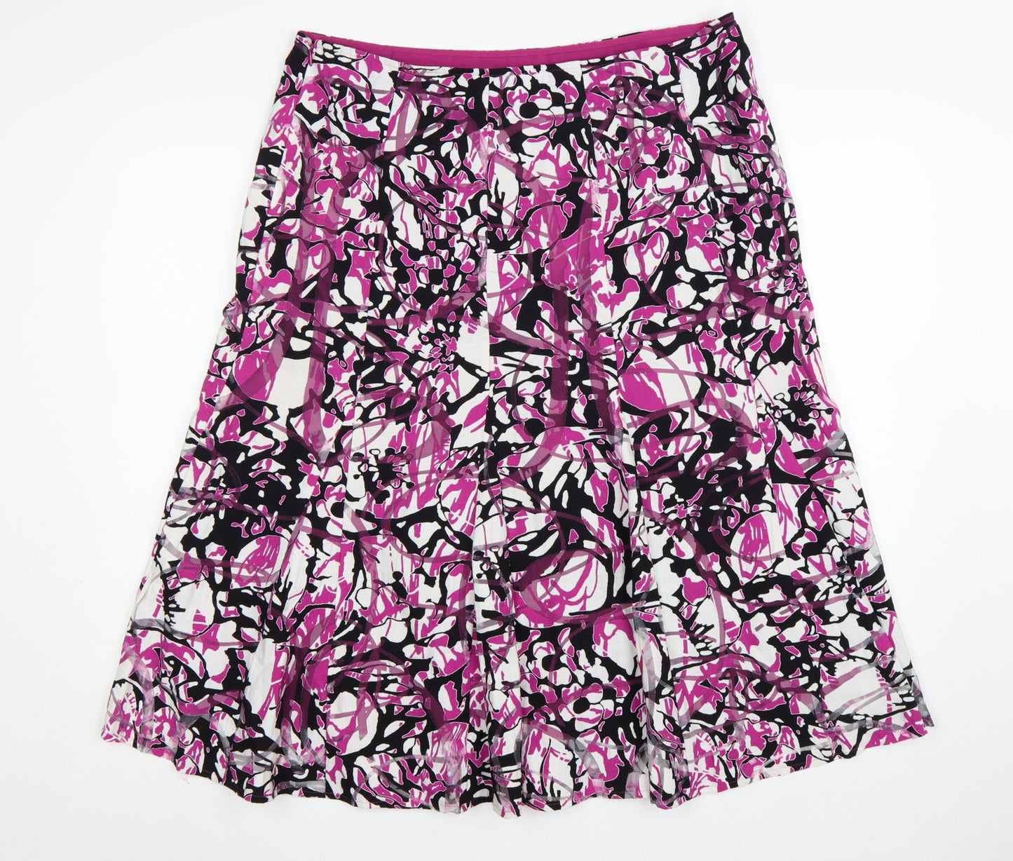 Marks and Spencer Women’s Multicoloured Floral A-Line Skirt Size 16