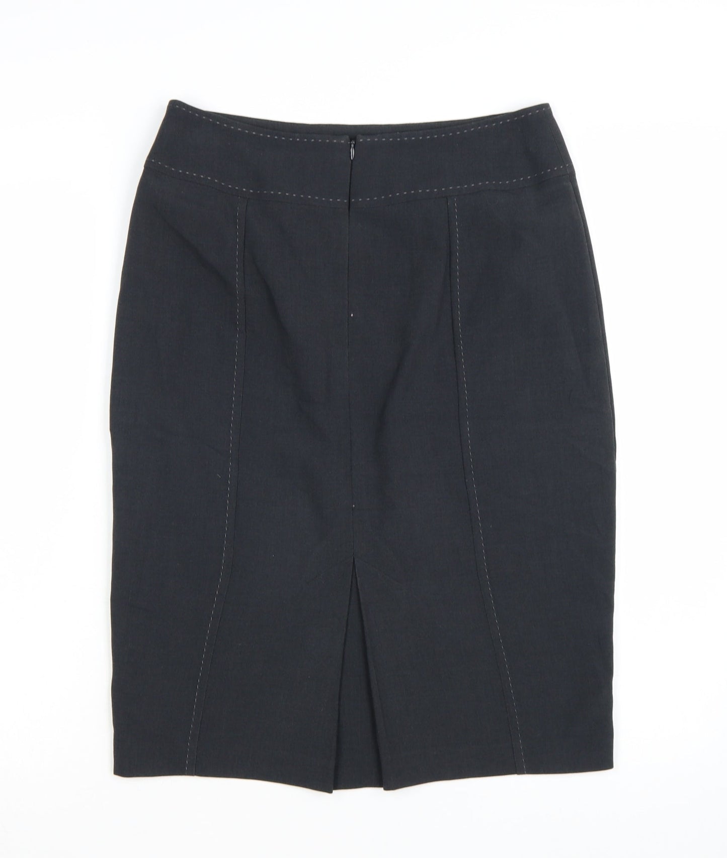 Marks and Spencer Women's Grey Pencil Work Skirt Size 10