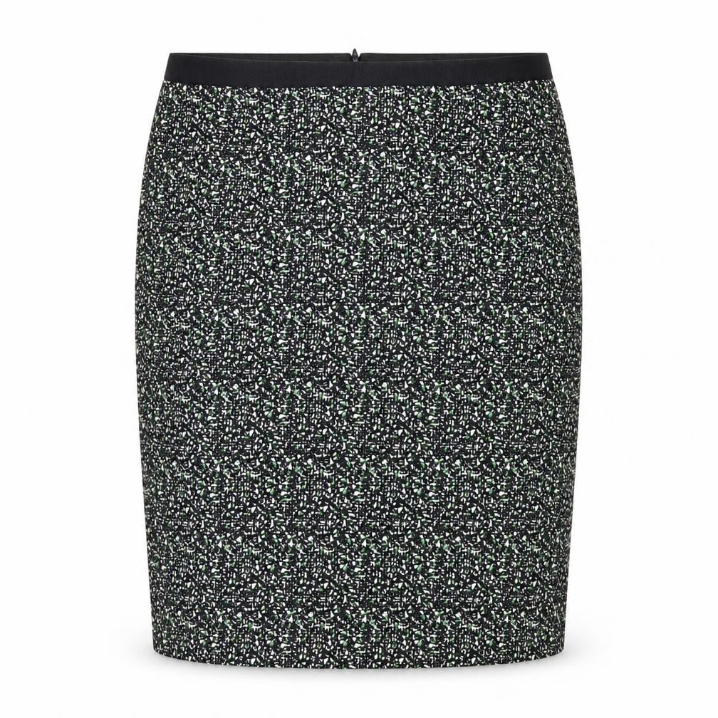 Jigsaw Women’s Black Knee Length Pencil Skirt Size 12 Cotton Tweed