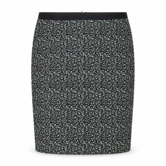 Jigsaw Women’s Black Knee Length Pencil Skirt Size 12 Cotton Tweed