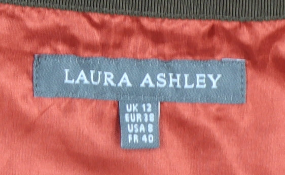 Laura Ashley Women’s Red Check Wool Blend Pencil Skirt Size 12
