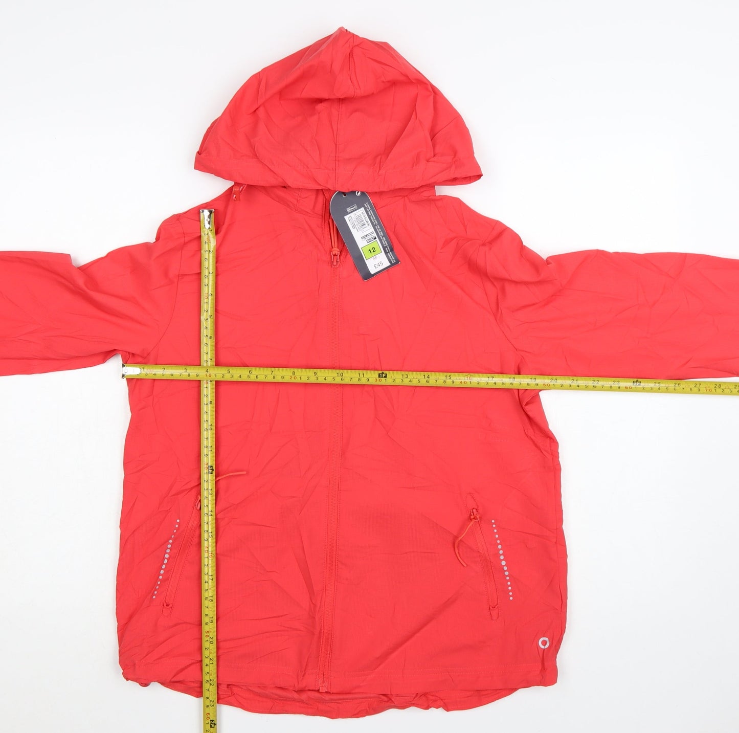 Marks and Spencer Women Red Size 12 Hooded Windbreaker Jacket