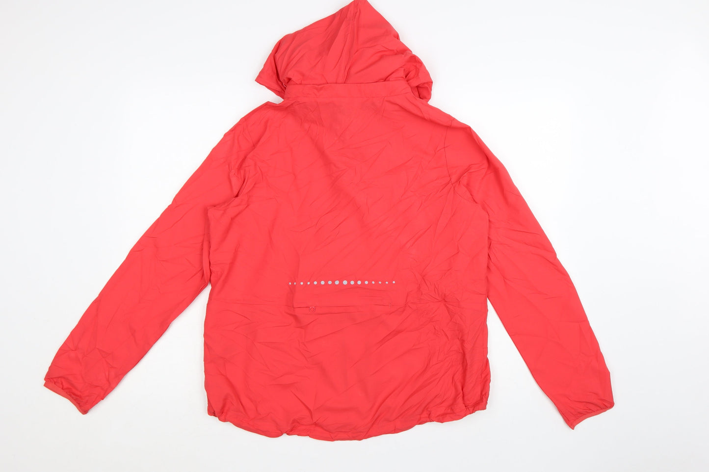 Marks and Spencer Women Red Size 12 Hooded Windbreaker Jacket