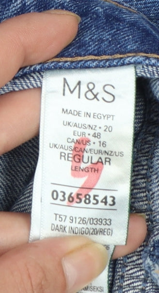 Marks and Spencer Women’s Blue Denim Pencil Skirt Size 20