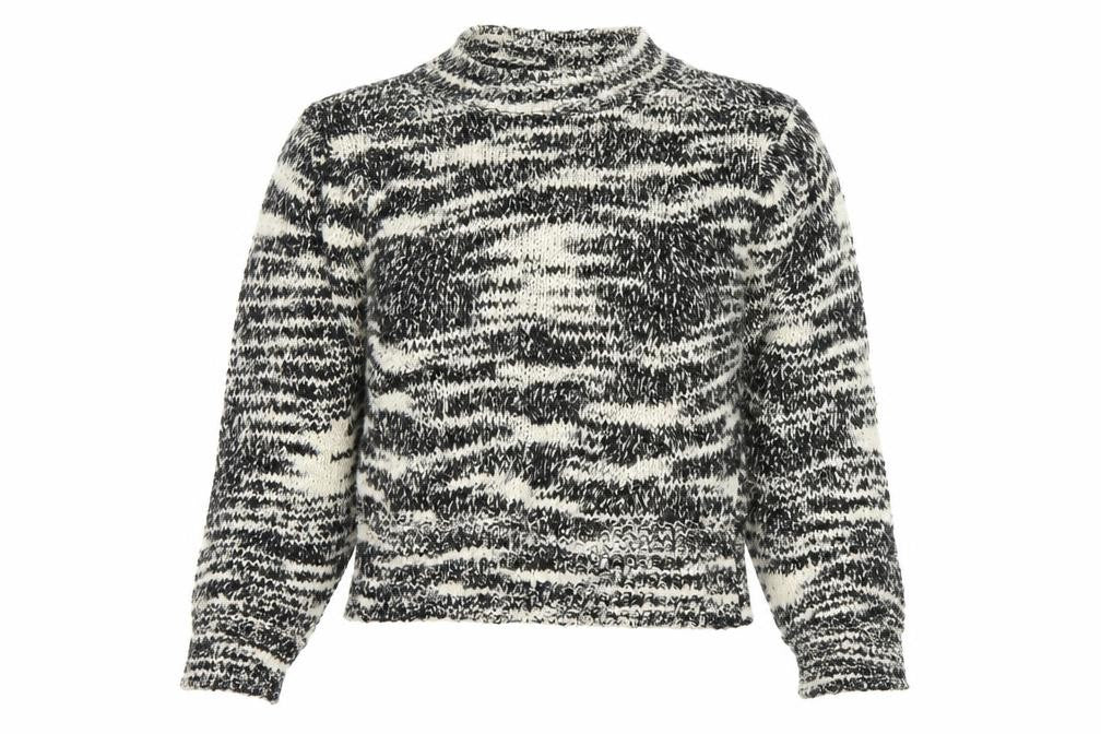 Topshop Women’s Multicoloured Chunky-Knit High Neck Pullover Jumper M
