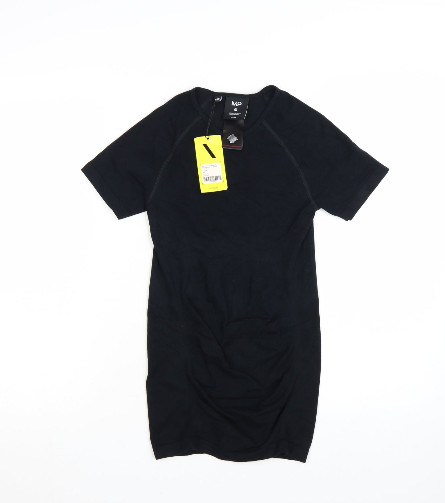 MP Women's Black XS Maternity Seamless Short Sleeve T-Shirt