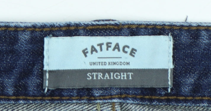 FatFace Men's Blue Straight Leg 36R Denim Jeans