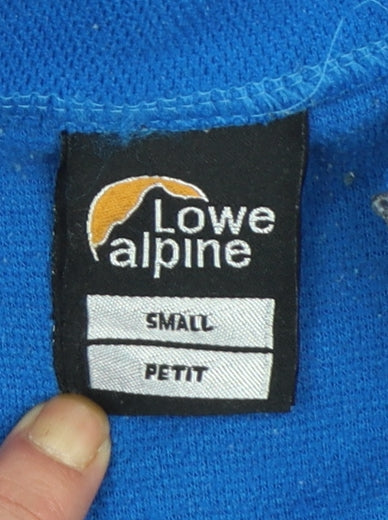 Lowe Alpine Women’s Blue 1/2 Zip Fleece Pullover Small Lightweight Outdoor Top