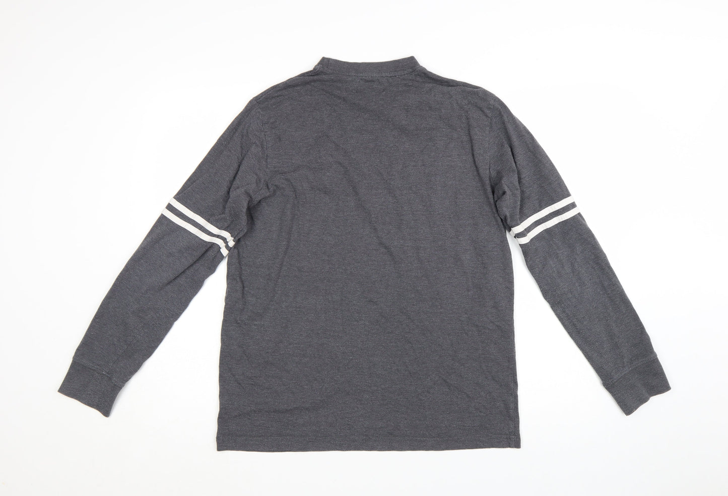 Canada Athletics Men's Grey Long Sleeve Patriotic T-Shirt Size L