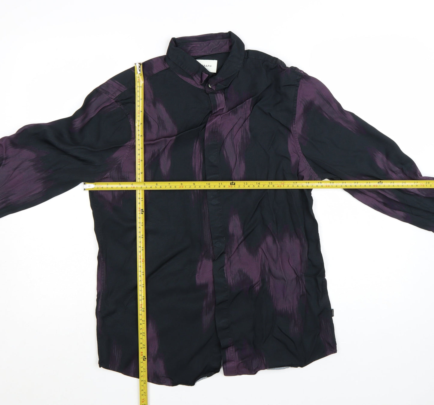 Marks and Spencer Men’s Purple Long Sleeve Button-Up Shirt M